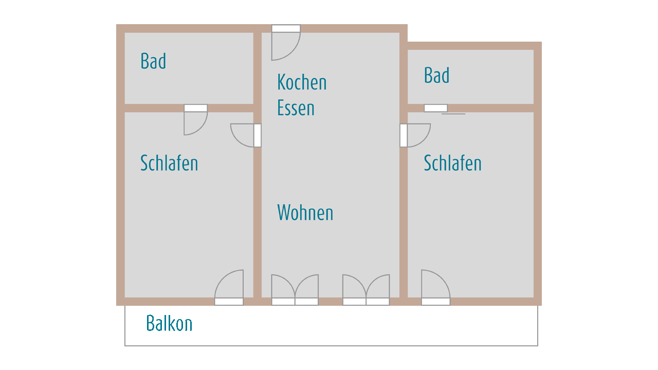 FeWo Goldgrübchen - Grundriss