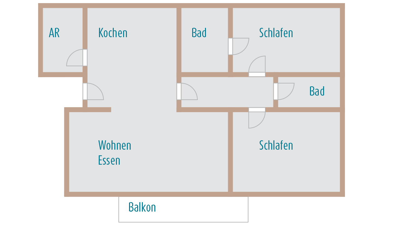 FeWo Moselblick - Grundriss